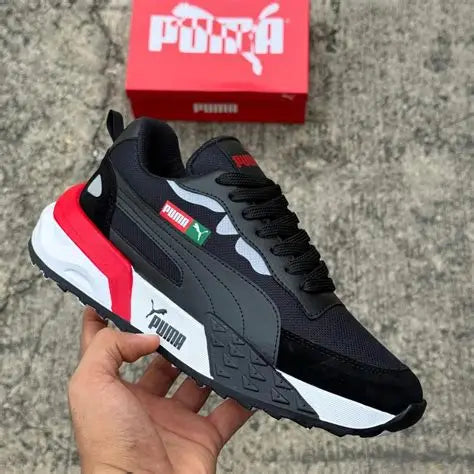 Puma Easy Rider Jh Gris Rojo