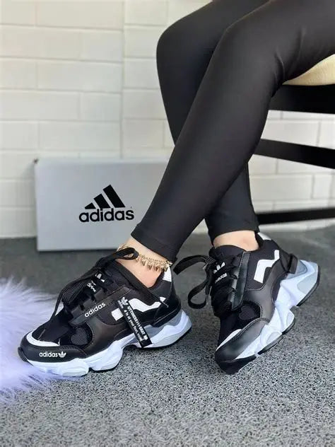 Bellos Adidas Dama Amc Negro Dorado
