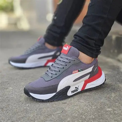 Puma Easy Rider Jh Gris Rojo